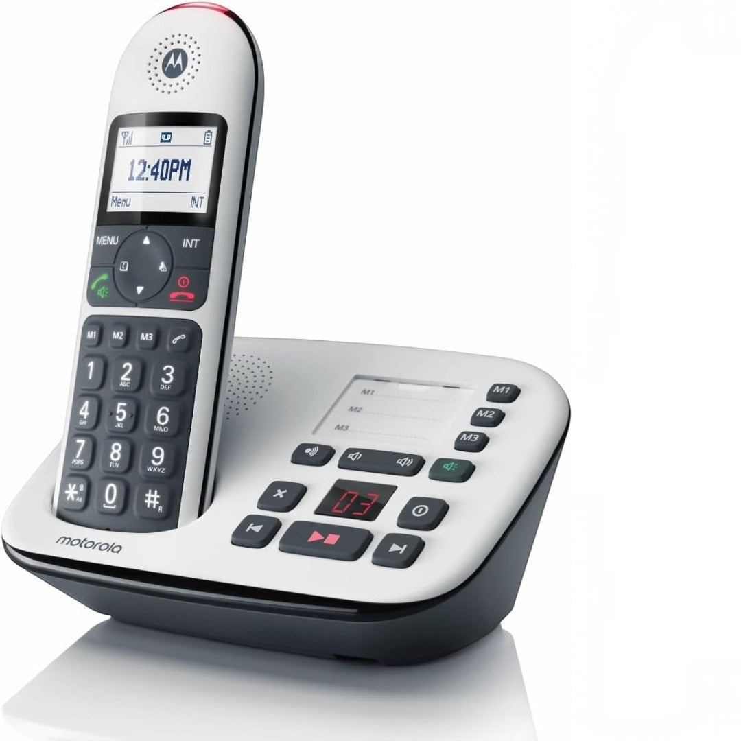 Motorola CD5011 Digital Cordless Phone Big Buttons Call Blocking Answer Machine (Refurbished B-Grade)