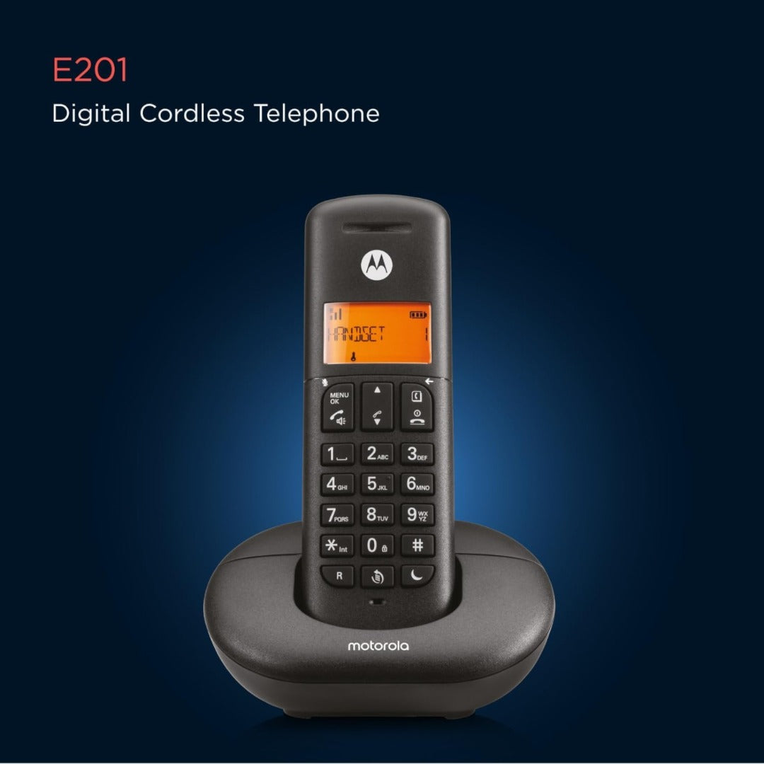 Motorola E201 Digital Cordless Phone Call Blocking Do Not Disturb Button (Refurbished B-Grade)