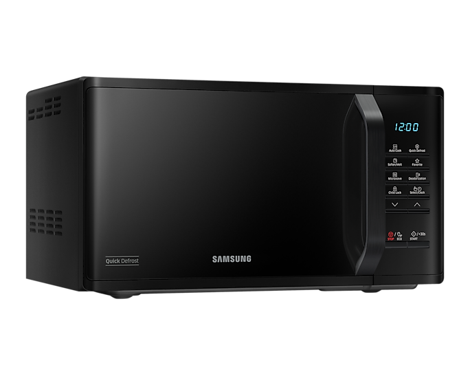 Samsung Solo Microwave Oven 800W 23L Quick Defrost Black MS23K3513AK/EU (Renewed)