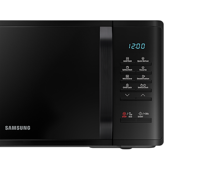 Samsung Solo Microwave Oven 800W 23L Quick Defrost Black MS23K3513AK/EU (Renewed)