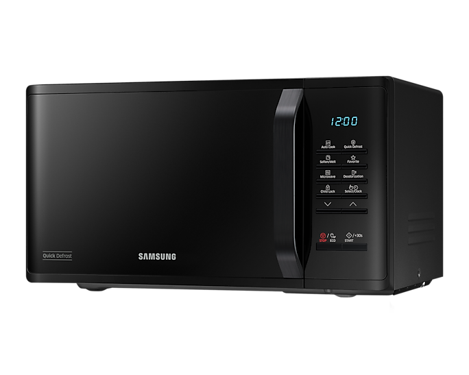 Samsung Solo Microwave Oven 800W 23L Quick Defrost Black MS23K3513AK/EU (Renewed)