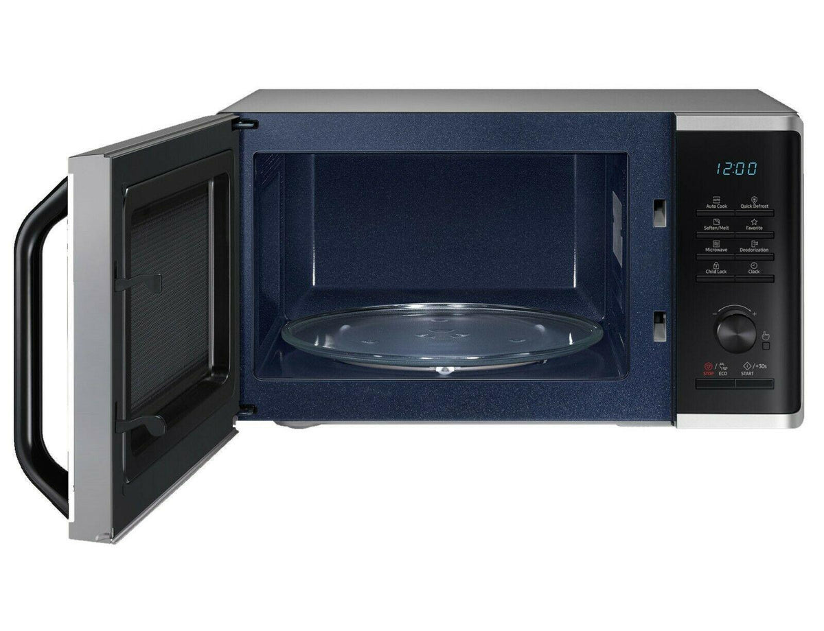 Samsung Solo Microwave Oven 800W Quick Defrost 23L MS23K3515AS/EU (Renewed)