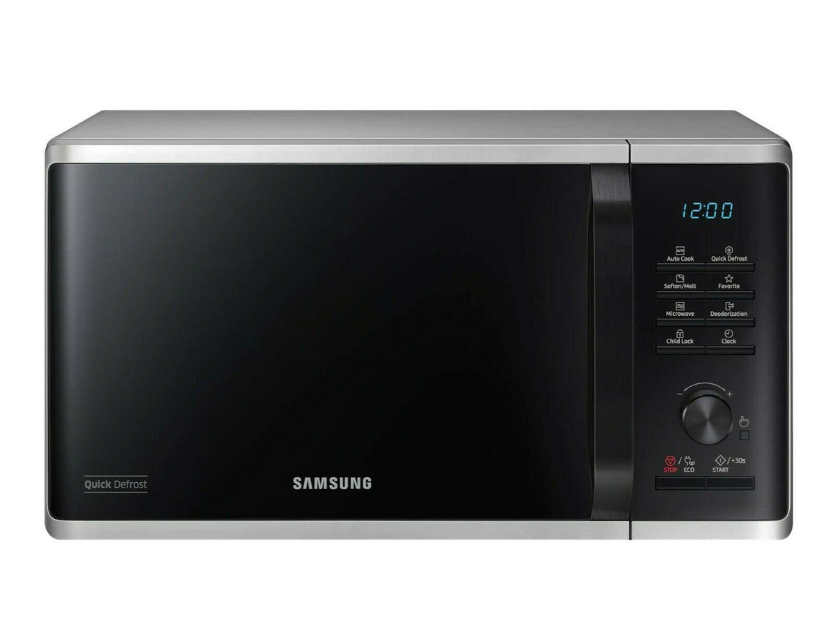 Samsung Solo Microwave Oven 800W Quick Defrost 23L MS23K3515AS/EU (Refurbished B-Grade)
