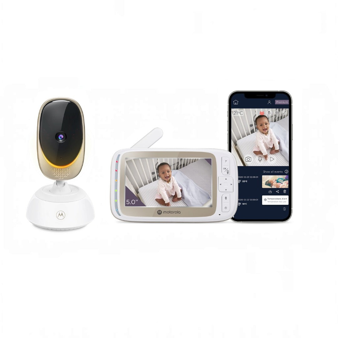 Motorola 5.0'' Wi-Fi Video Baby Monitor With Mood Light Infrared Night Vision (Refurbished B-Grade)