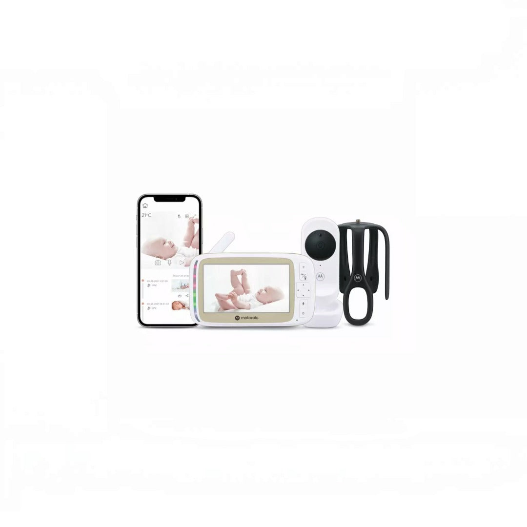 Motorola VM45 5.0'' Wi-Fi Video Baby Monitor With Flexible Crib Mount (Renewed)