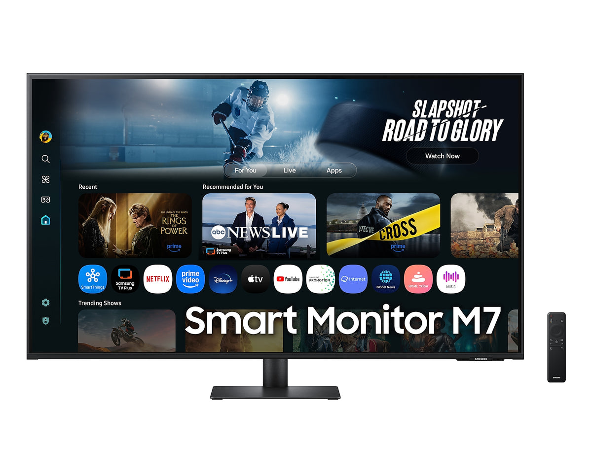 Samsung 43'' Smart Monitor LS43FM702UUXXU (Has 4 Dust Spec On The Screen) (Renewed)