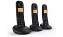 BT Digital Cordless Home Phone Everyday Trio Basic Call Blocking Black (Renewed)