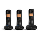 BT Digital Cordless Home Phone Everyday Trio Basic Call Blocking Black (Renewed)