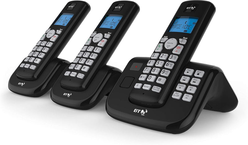 BT 3560 Trio Digital Cordless Home Phone Nuisance Call Blocker Answering Machine (Renewed)