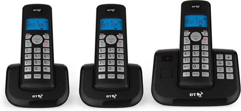 BT 3560 Trio Digital Cordless Home Phone Nuisance Call Blocker Answering Machine (Renewed)