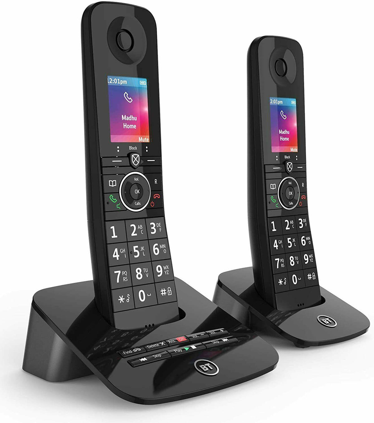 BT Premium Twin Cordless Answer Phone with 100% Nuisance Call Blocking - Black (Refurbished B-Grade)