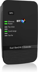 BT Dual-Band Wifi Range Extender 600 300Mbps - 075716 (Renewed)