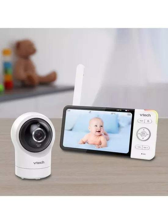 VTech RM5764HD Digital WiFi Video Baby Monitor 5in Screen Infrared Night Vision (Renewed)