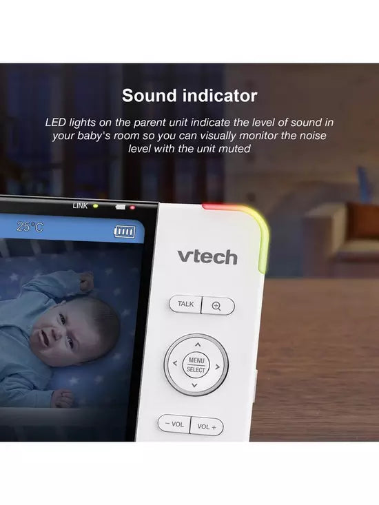 Vtech RM5764HD Digital WiFi Video Baby Monitor 5in Screen Infrared Night Vision (Renewed)