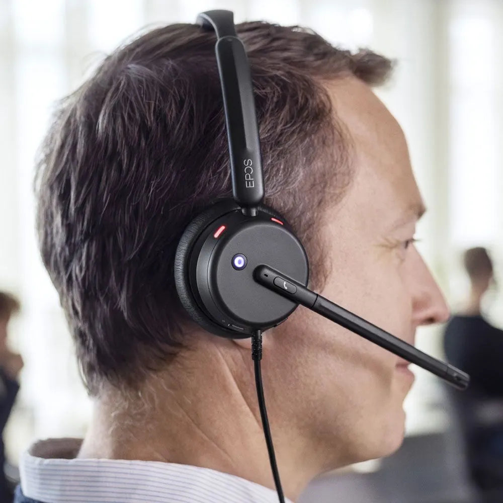 EPOS IMPACT 460T Binaural On-Ear Headset USB-C/A Wired Headset Noise-Canceling (New)