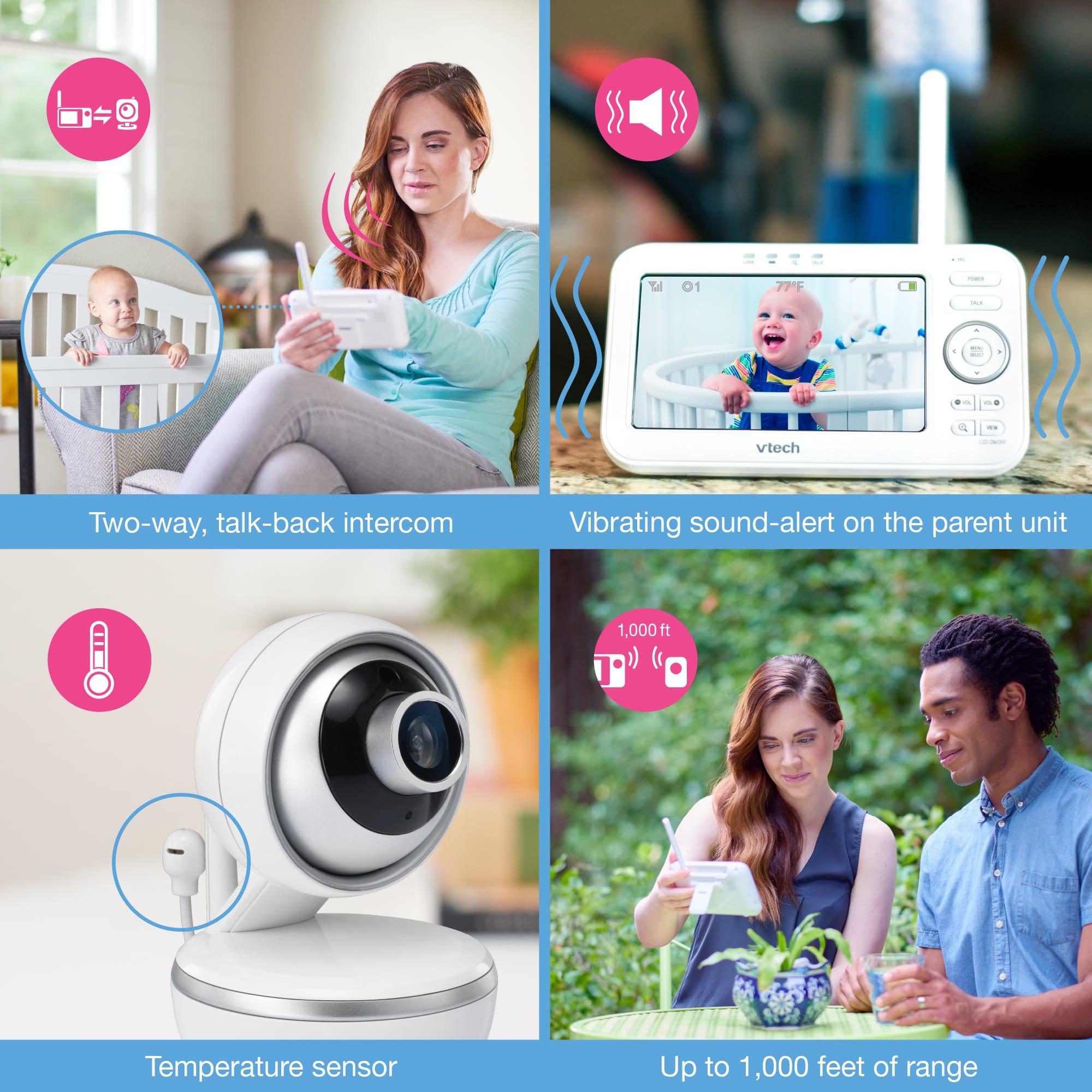 Vtech 5'' Digital Video Baby Monitor With Pan & Tilt Camera And Wide-Angle Lens (Refurbished B-Grade)
