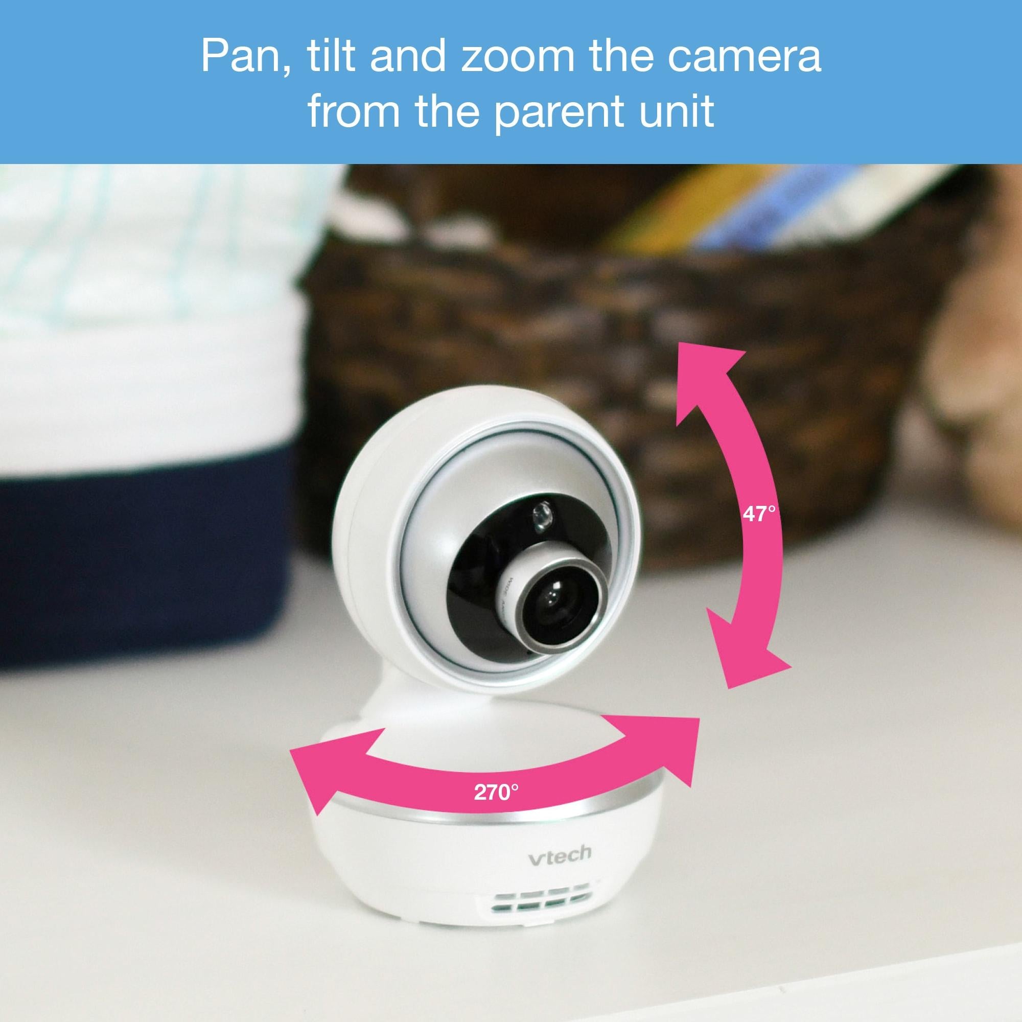 Vtech 5'' Digital Video Baby Monitor With Pan & Tilt Camera And Wide-Angle Lens (Refurbished B-Grade)