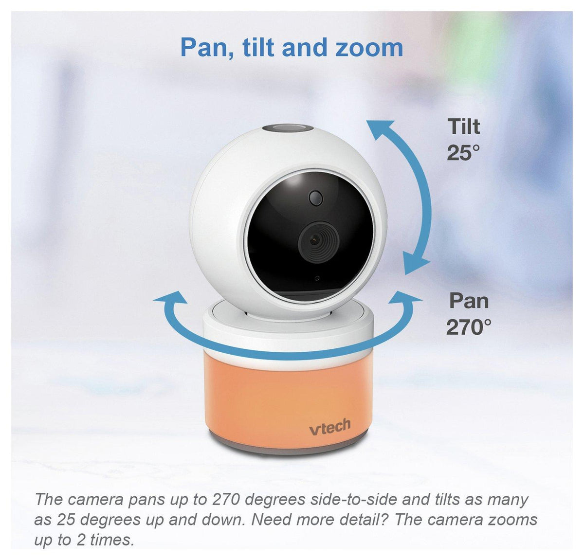 VTech Video Baby Monitor VM5463 5'' Pan Tilt Night Light And Projection (Refurbished B-Grade)