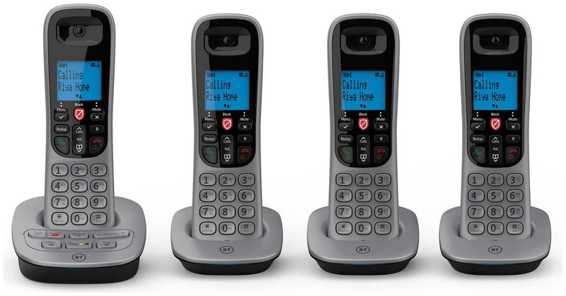 BT 7660 Quad Digital Cordless Phone With Call Blocking & Answering Machine (Refurbished B-Grade)