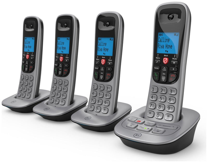 BT 7660 Quad Digital Cordless Phone With Call Blocking & Answering Machine (Refurbished B-Grade)