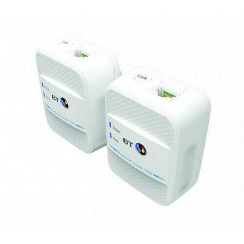 BT Broadband Extender 1000 Kit With Wired AV1000 Powerline (Renewed)