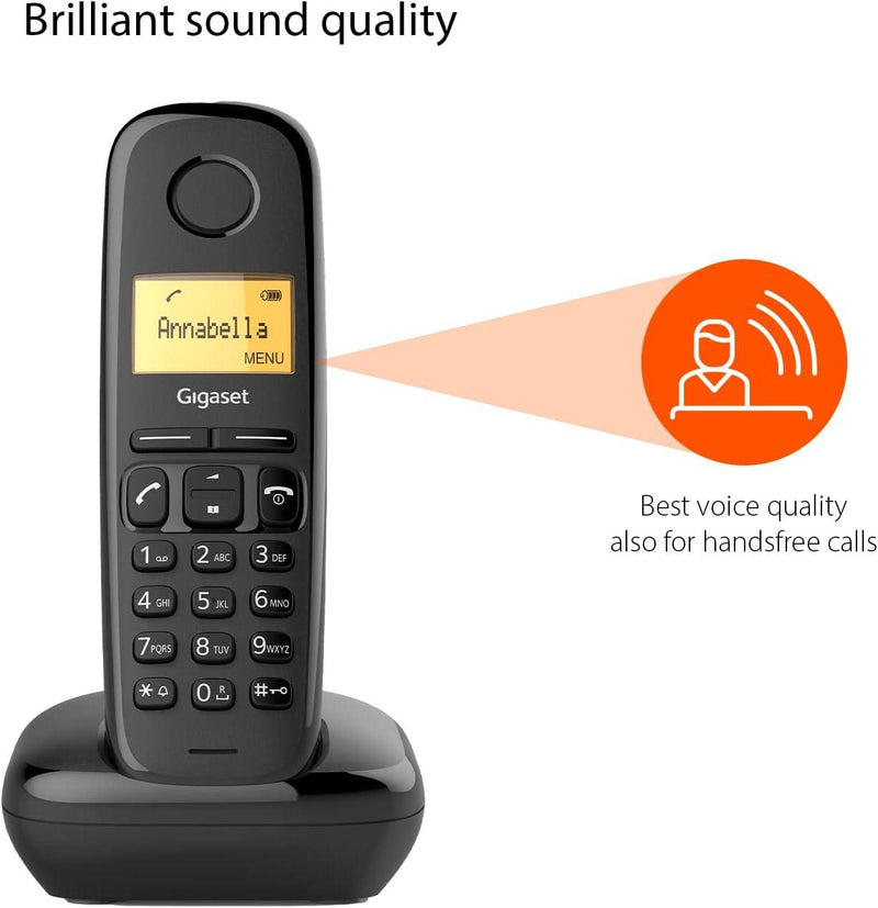 Gigaset A170 Duo Digital Cordless Home Telephone ECO DECT (Renewed)