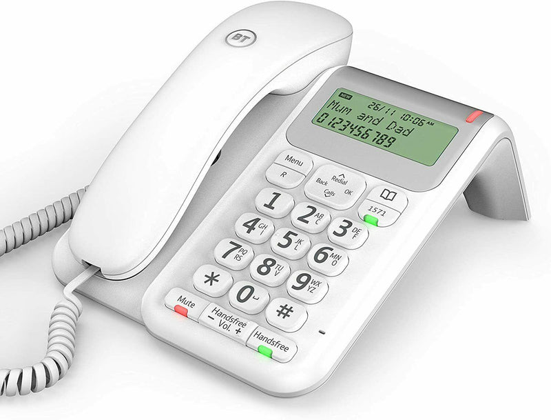 BT Decor 2200 Corded Telephone White 061127 (Refurbished B-Grade)