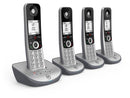 BT Advanced Z Quad Digital Cordless Phone Answering Machine Call Blocking Silver (New)