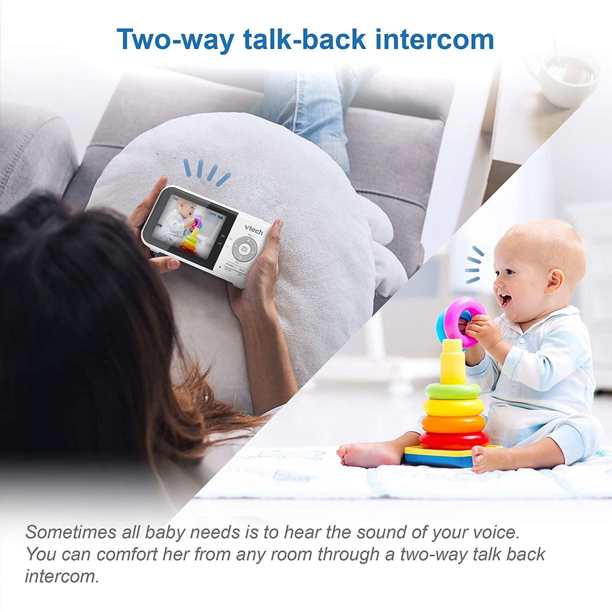 VTech Digital Video Baby Monitor VM819 2.8'' High- Resolution Colour LCD Display (Refurbished B-Grade)