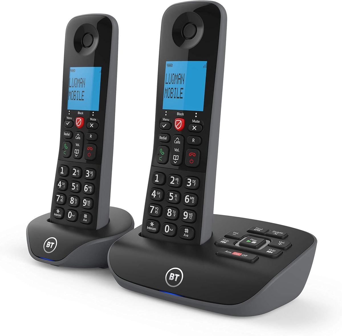 BT Essential Twin Cordless Home Phone With Nuisance Call Blocking And Answering Machine (Refurbished B-Grade)
