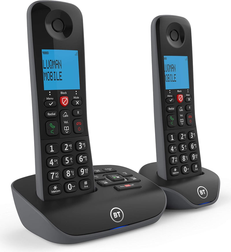 BT Essential Twin Cordless Home Phone With Nuisance Call Blocking And Answering Machine (Refurbished B-Grade)