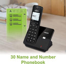 VTech CS2000 Single Digital Cordless Home Telephone DECT Caller ID Black (Refurbished B-Grade)