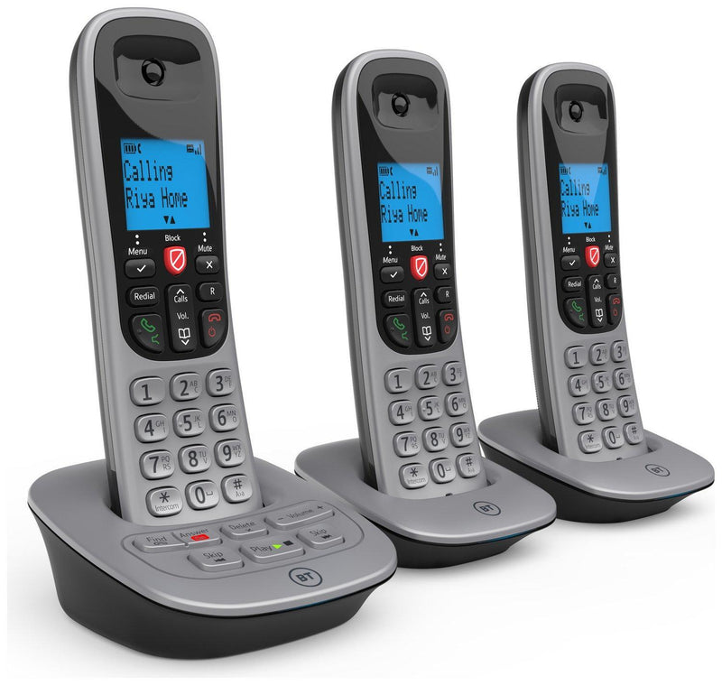 BT 7660 Trio Digital Cordless Phone With Call Blocking & Answering Machine (Refurbished B-Grade)