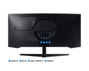 Samsung 34'' Curved Gaming Monitor 3440x1440 UWQHD 165Hz Odyssey LC34G55TWWPXXU (Refurbished B-Grade)