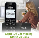 VTech CS2001 Twin Digital Cordless Home Telephone DECT Caller ID Black (Refurbished B-Grade)