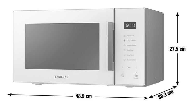 Samsung Freestanding Microwave Oven 23L 750W White MS23T5018AE/EU (New)