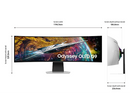 Samsung 49'' Gaming Monitor Smart 5120x1440 Curved OLED 240Hz LS49CG954SUXXU (Refurbished B-Grade)