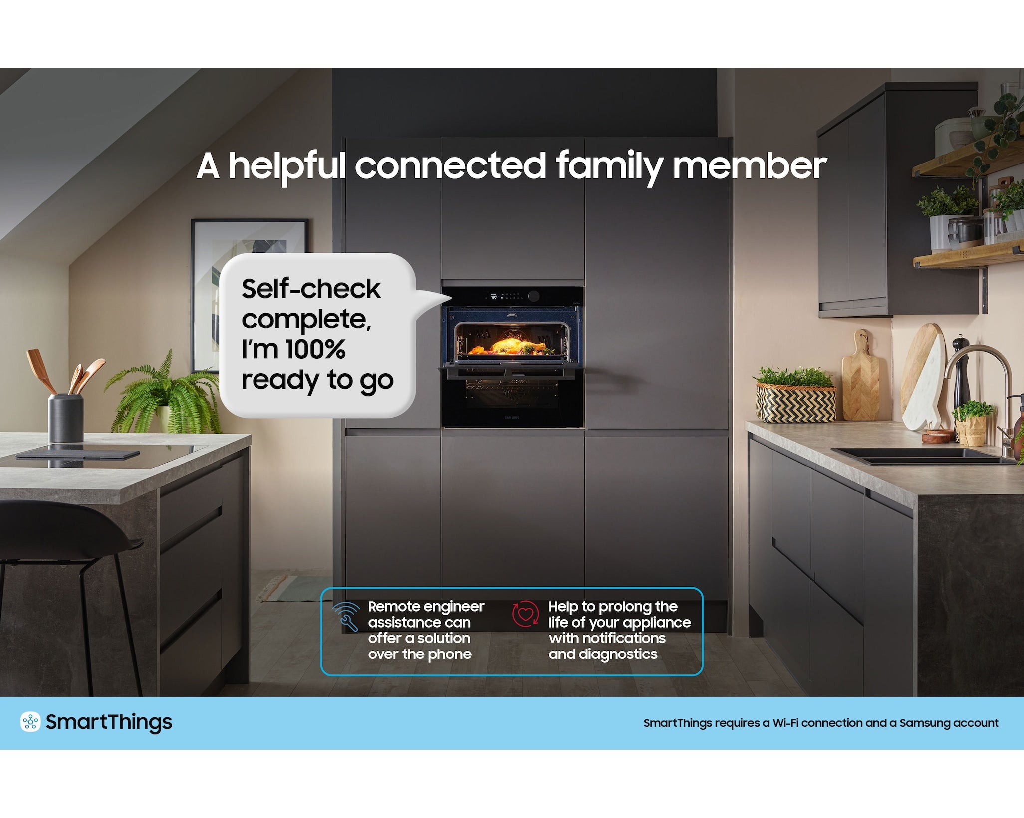 Samsung 76L Series 5 Smart Oven With Dual Cook Flex And Air Fry NV7B5740TAS/U4 (New)