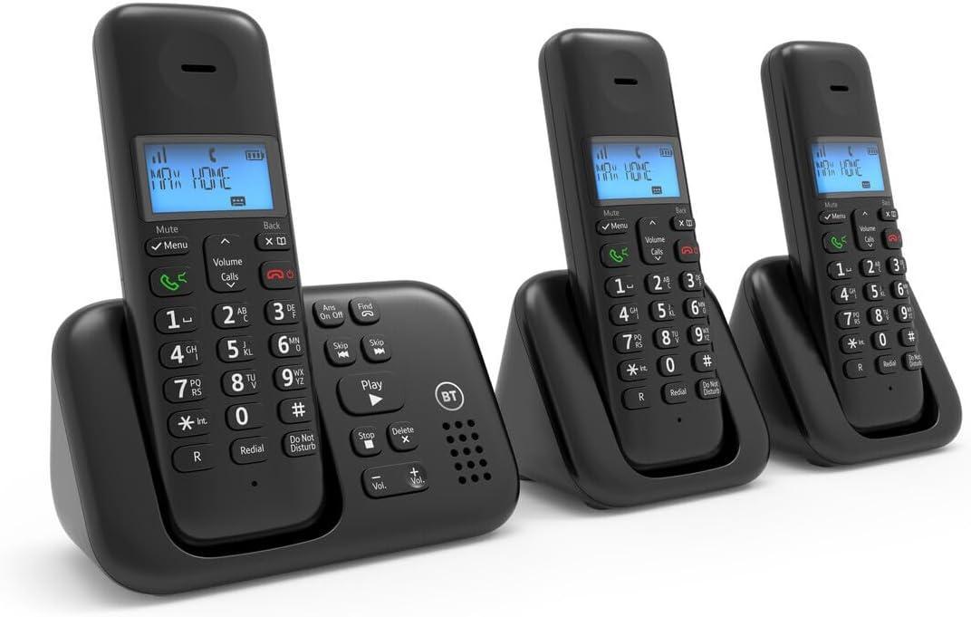 BT 3960 Trio Cordless Home Phone Nuisance Call Blocking Answering Machine (Refurbished B-Grade)
