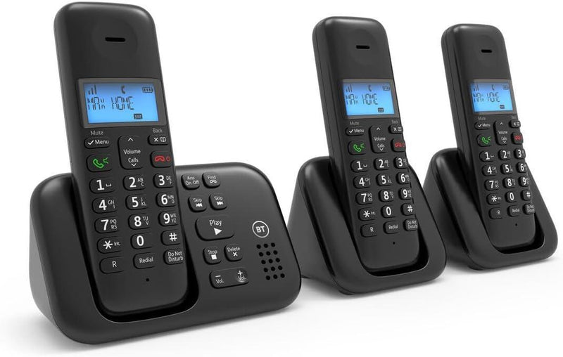 BT 3960 Trio Cordless Home Phone Nuisance Call Blocking Answering Machine (Refurbished B-Grade)