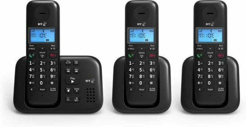 BT 3960 Trio Cordless Home Phone Nuisance Call Blocking Answering Machine (Refurbished B-Grade)