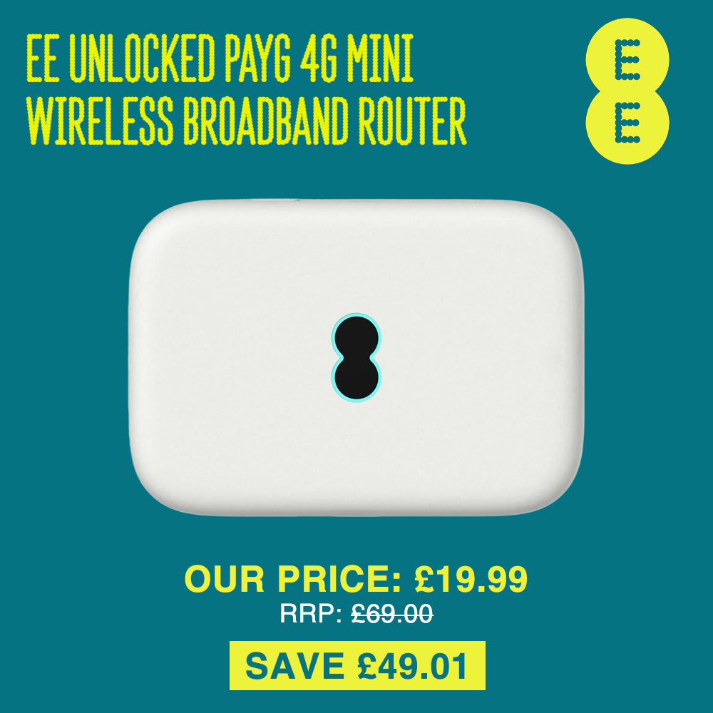 EE Unlocked PAYG 4G Mini Mobile WiFi Wireless Broadband Router EE72E White (Renewed)