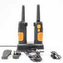 Cobra AM1055 FLT Walkie Talkies Waterproof LED Flashlight VibrAlert Rechargeable (Renewed)