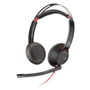 Plantronics Blackwire C5220 Binaural Headset USB Noise Cancelling SoundGuard (Renewed)