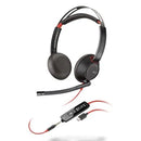 Plantronics Blackwire C5220 Binaural Headset USB Noise Cancelling SoundGuard (Renewed)