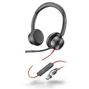Poly Blackwire 8225 USB-(A&C) Binaural Headset Lightweight Noise Cancelling (New)