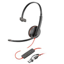 Poly Blackwire 3210 USB-C/A Monaural Headset with Microphone Black (New)