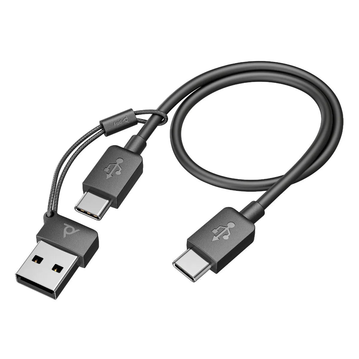 Poly Voyager Focus 2 UC USB-C/A Headset Active Noise Cancelling Dual?Ear (New)