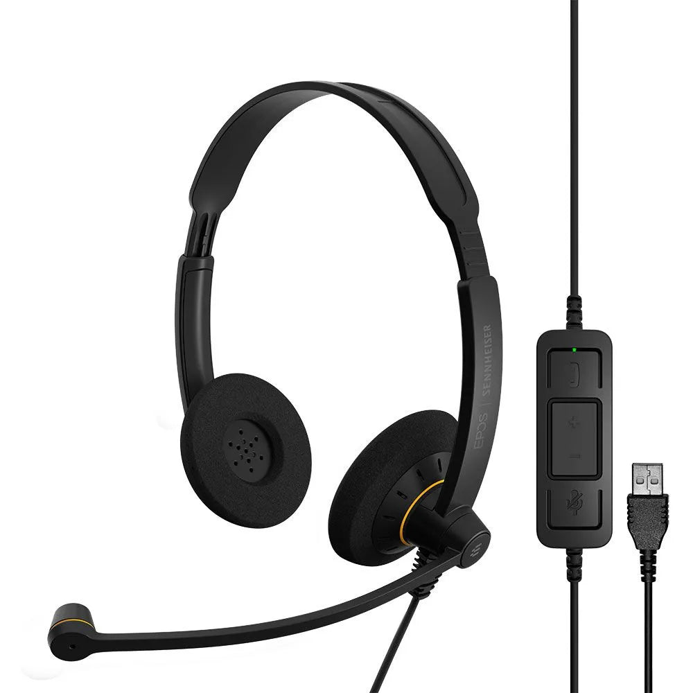 EPOS SENNHEISER IMPACT SC 60 USB Binaural Headset Noise Cancelling (New)