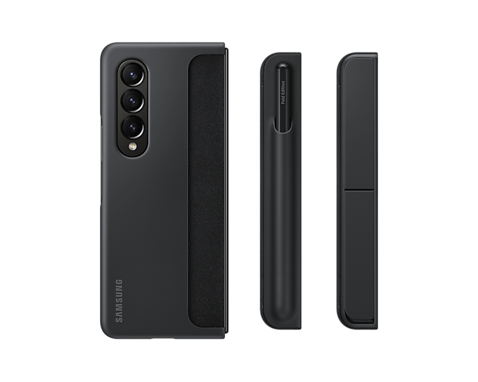 Samsung Galaxy Z Fold4 Standing Phone Cover With Pen Black EF-OF93PCBEGWW (New / Open Box)